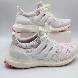 Adidas Ultra Boost Valentine Heart Pinks & Purples White Womens 7.5
